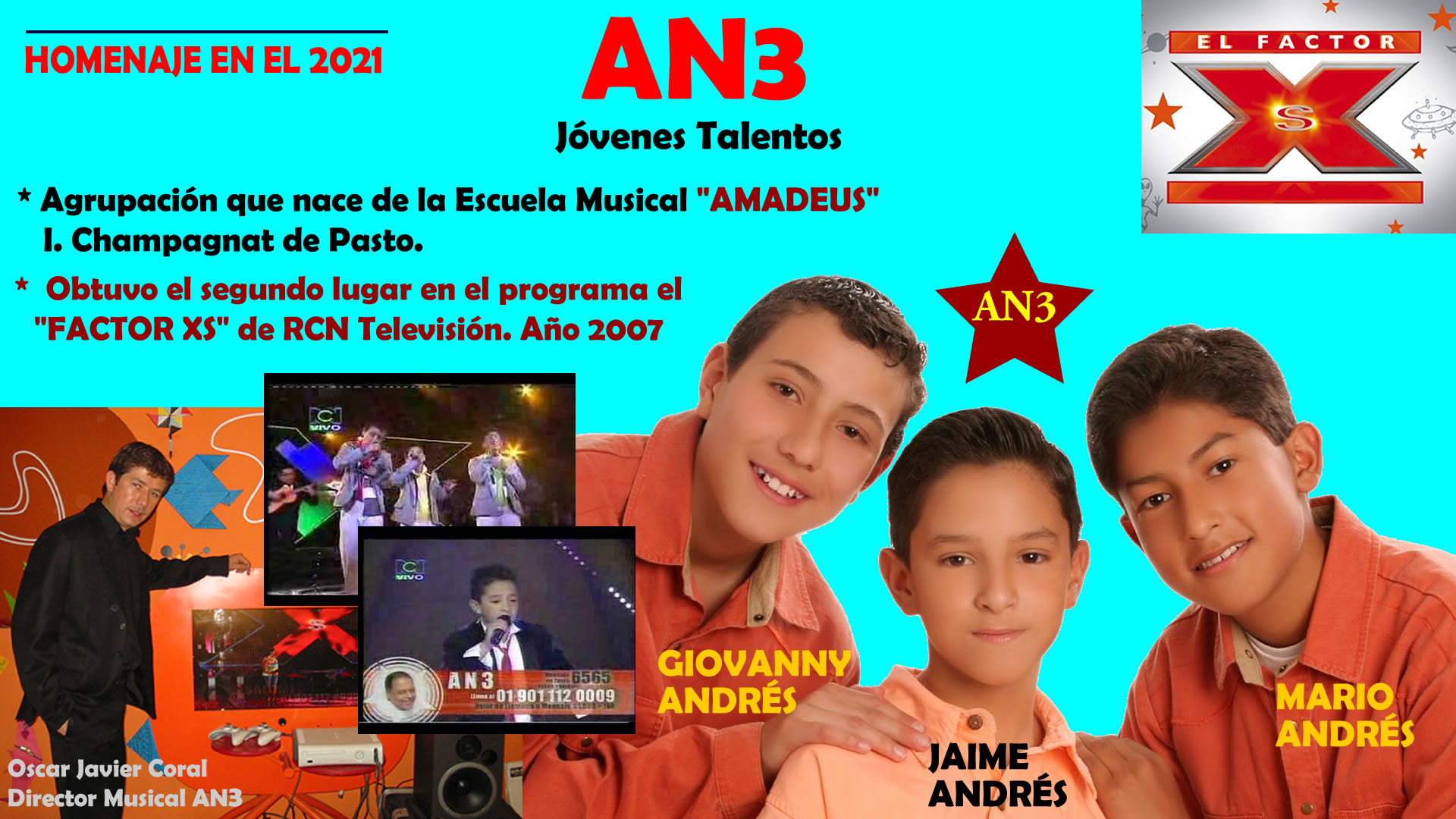 QUE HACEN ACTUALMENTE LOS INTEGRANTES DEL PROYECTO AN3 QUE PARTICIPARON EN EL FACTOR XS DE RCN TELEVISÓN. AÑO 2007